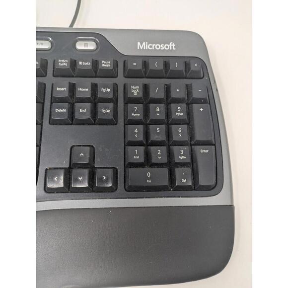 Microsoft 1048 KU-0462 X802610-001 Natural Ergonomic Keyboard 4000 v1.0 USB - Picture 4 of 6